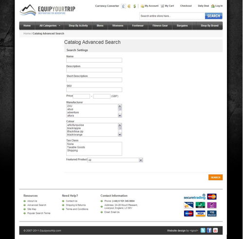 英國(guó)Equip Your Trip戶外用品電商網(wǎng)站設(shè)計(jì)賞析 功能與美學(xué)的交融